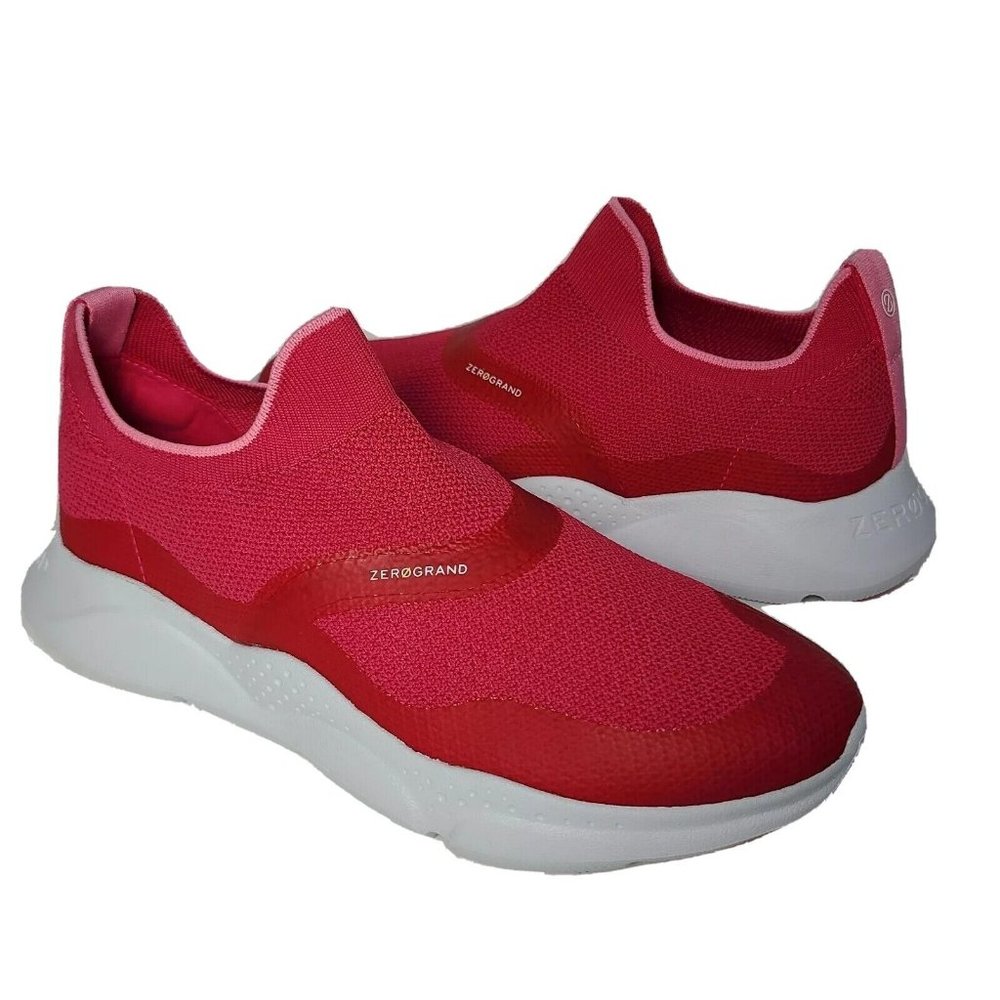 Cole Haan Women Sneakers Zerogrand Slip-On knit Fuschia Pink mismatch sz 7 & 7.5